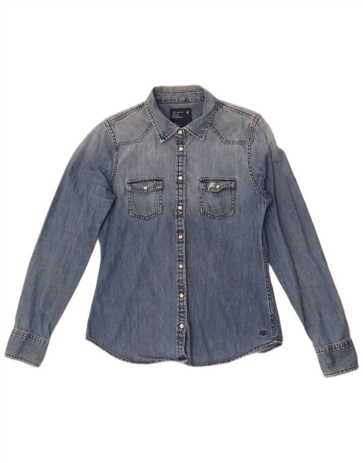 Cămașă din blugi pentru femei American Eagle Outfitters UK 14 Medium Blue