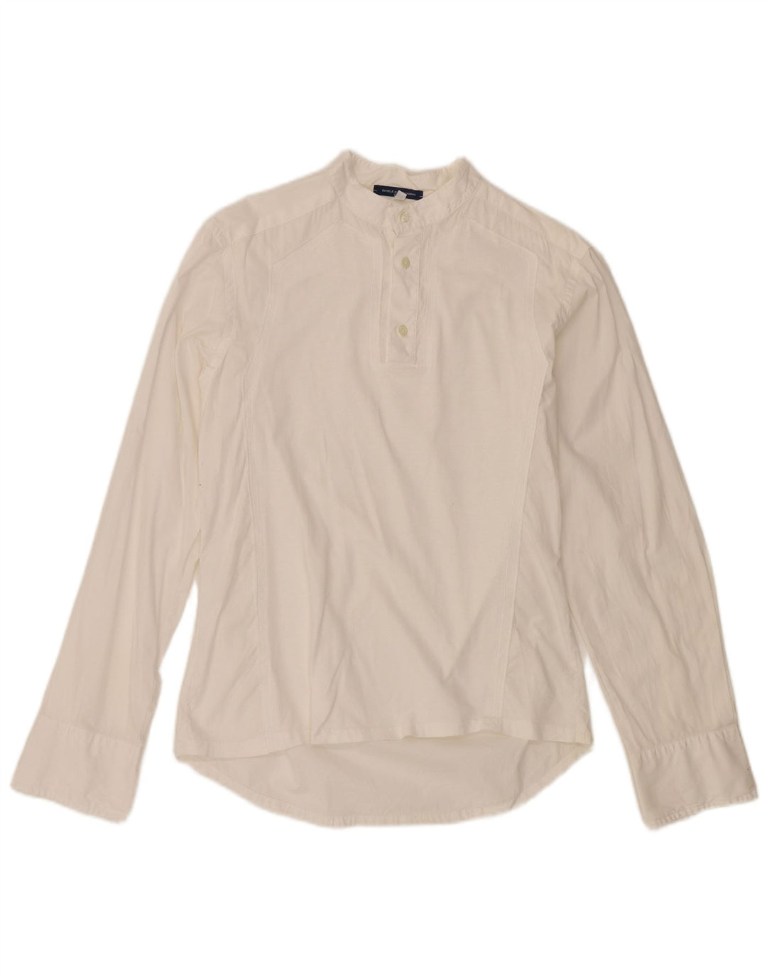 DANIELE ALESSANDRINI Womens Pullover Shirt UK 16 Large White Cotton