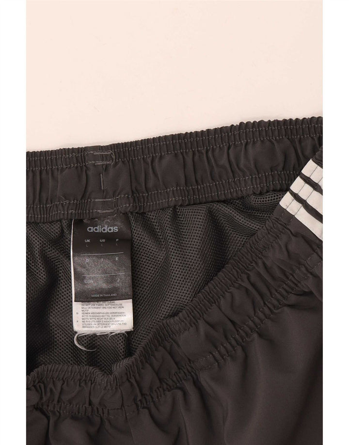 Pantaloni scurți sport Adidas pentru bărbați, mari, gri, poliester