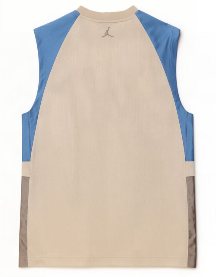 Vestă pentru bărbați Jordan Marea Britanie 39/41 Poliester color bloc alb mediu