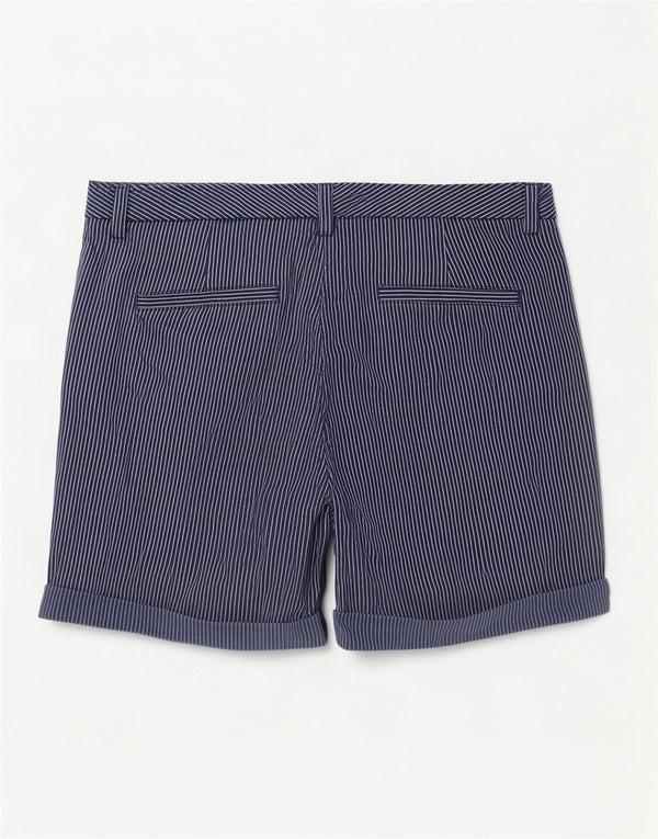 Pantaloni scurti chino pentru femei Marks & Spencer UK 14 Large W32 Bleumarin cu dungi