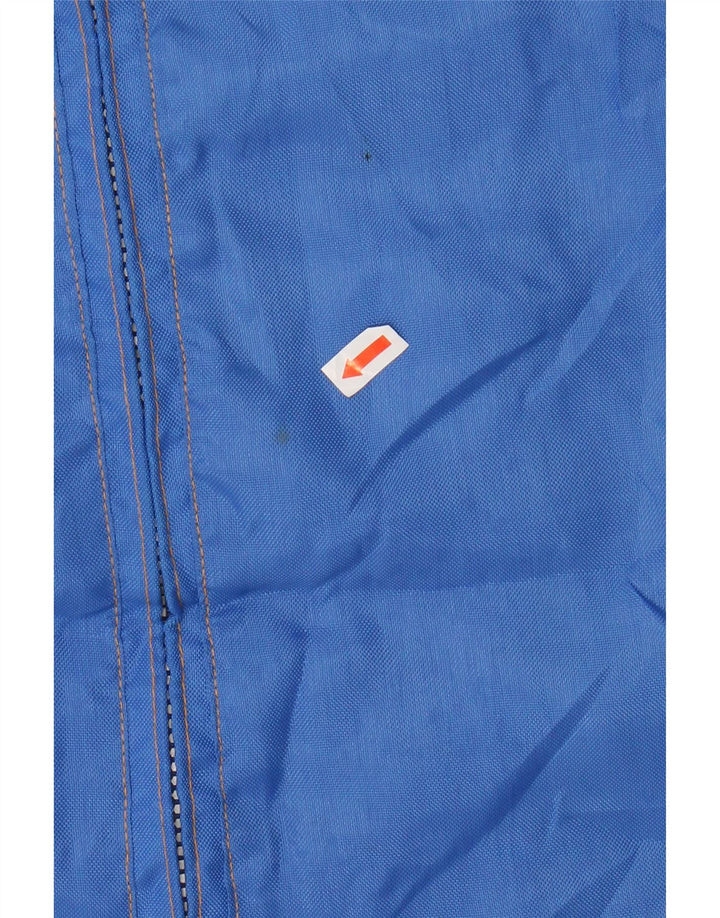 CLINTON Mens Rain Jacket UK 38 Medium Blue Colourblock Polyester Vintage Clinton and Second-Hand Clinton from Messina Hembry 