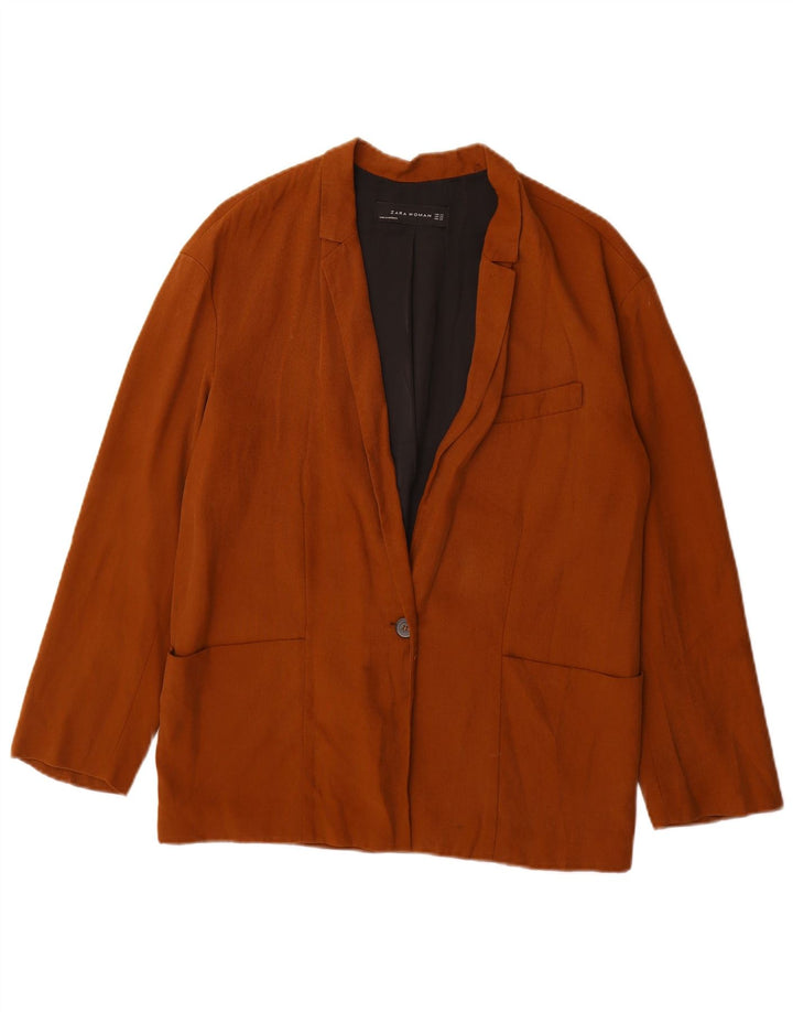 Jachetă blazer supradimensionată pentru femei Zara UK 6 XS maro