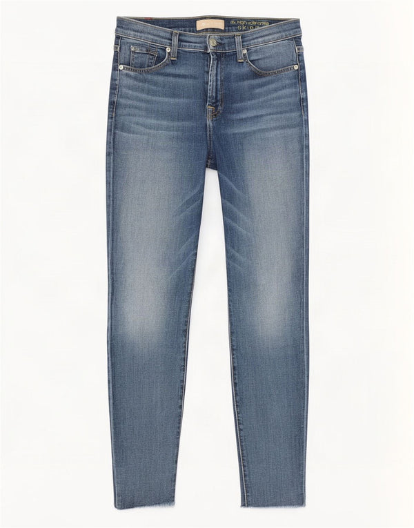 7 For All Mankind Blugi skinny cu talie înaltă pentru femei L28 L28 Bumbac albastru
