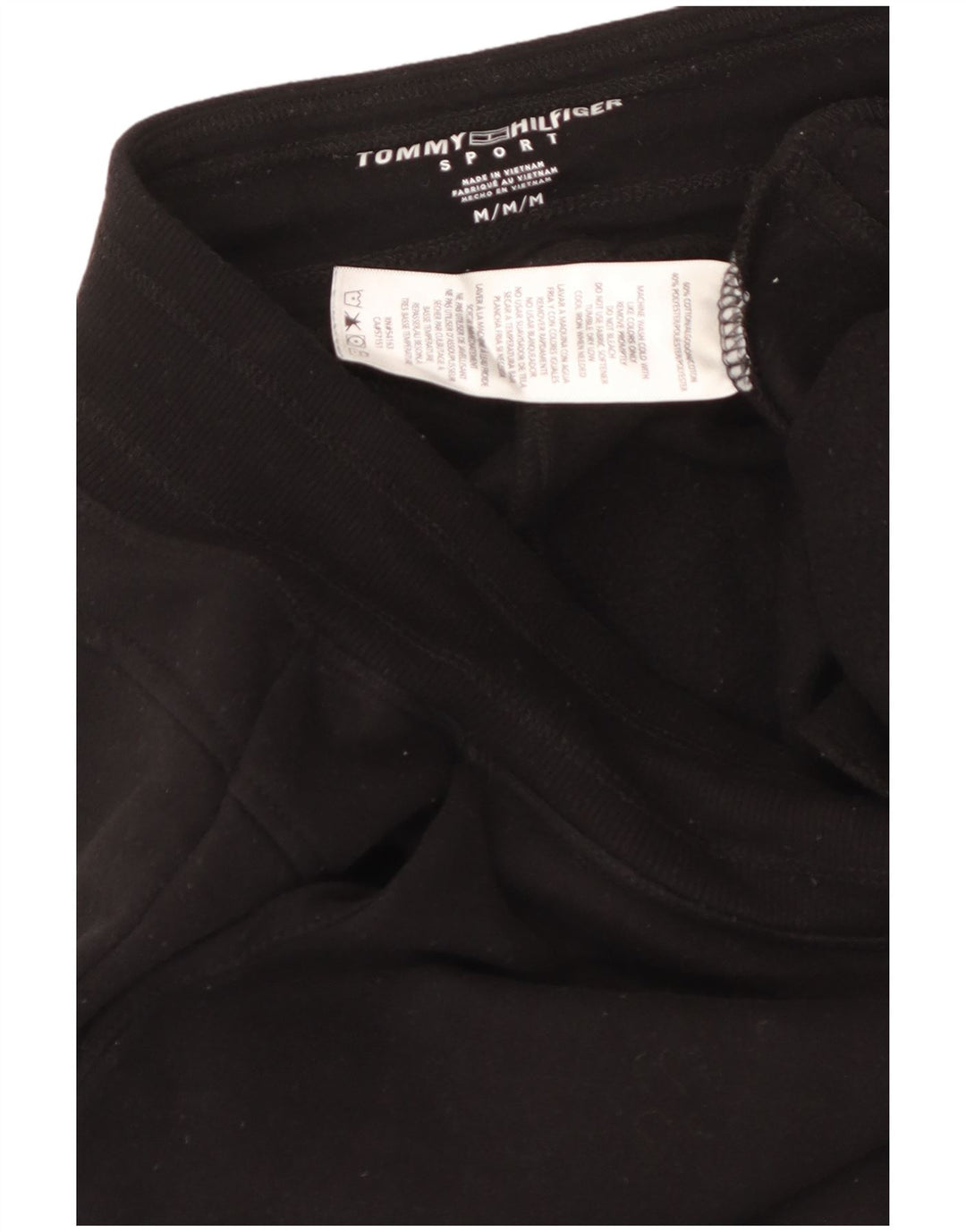 Pantaloni de trening grafic Tommy Hilfiger pentru femei Pantaloni de jogging UK 14 Medium Black