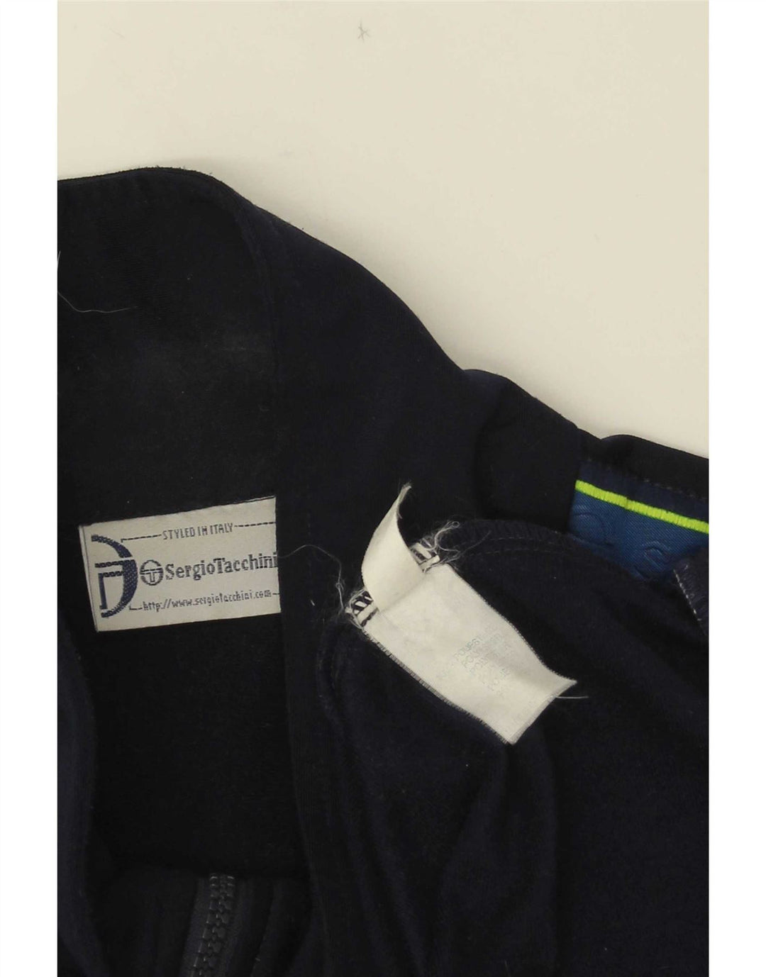 Jachetă de trening pentru bărbați Sergio Tacchini IT 54 XL Albastru bleumarin Colorblock