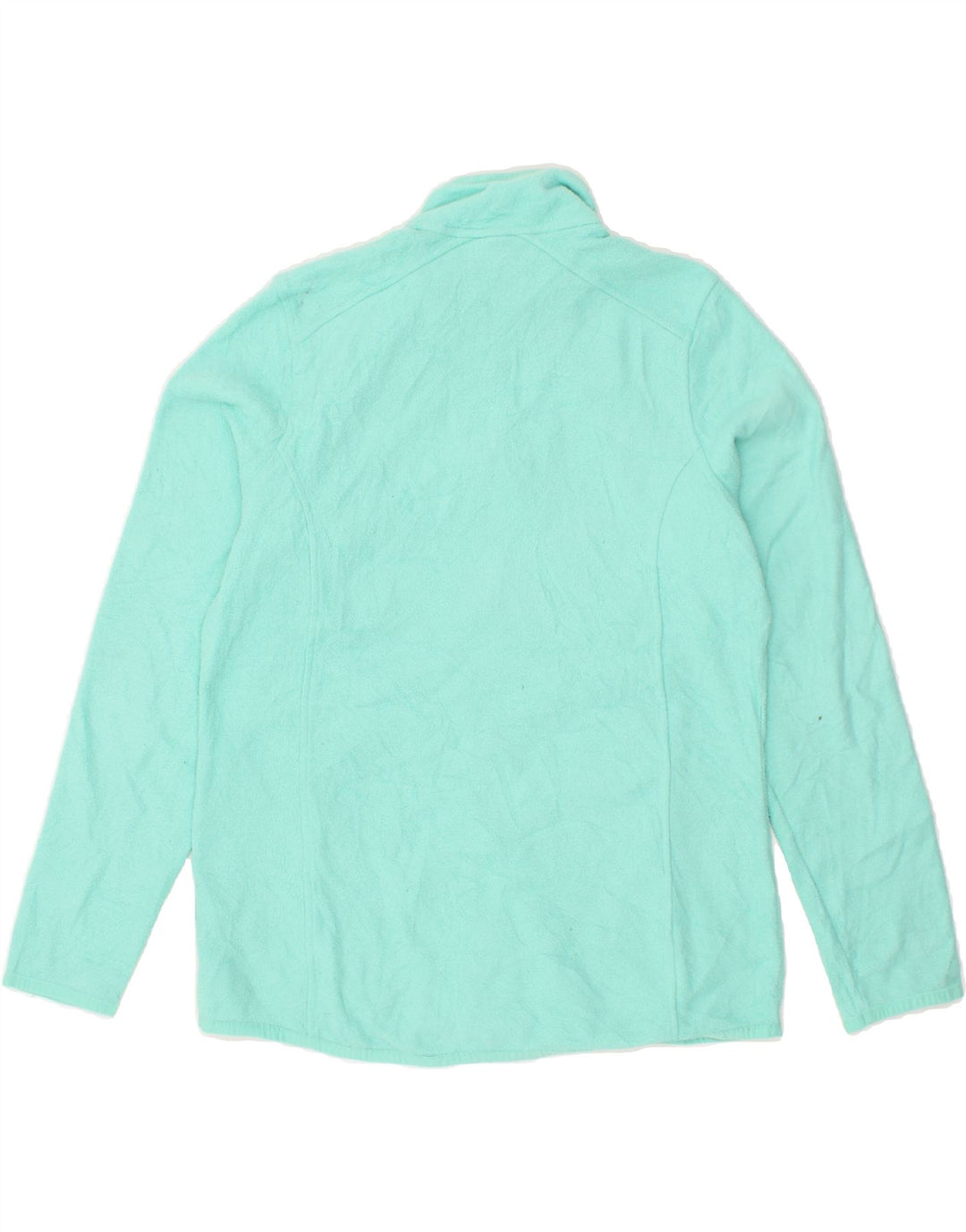 L.L.BEAN Womens Fleece Jacket UK 14 Medium Turquoise Polyester | Vintage L.L.Bean | Thrift | Second-Hand L.L.Bean | Used Clothing | Messina Hembry 