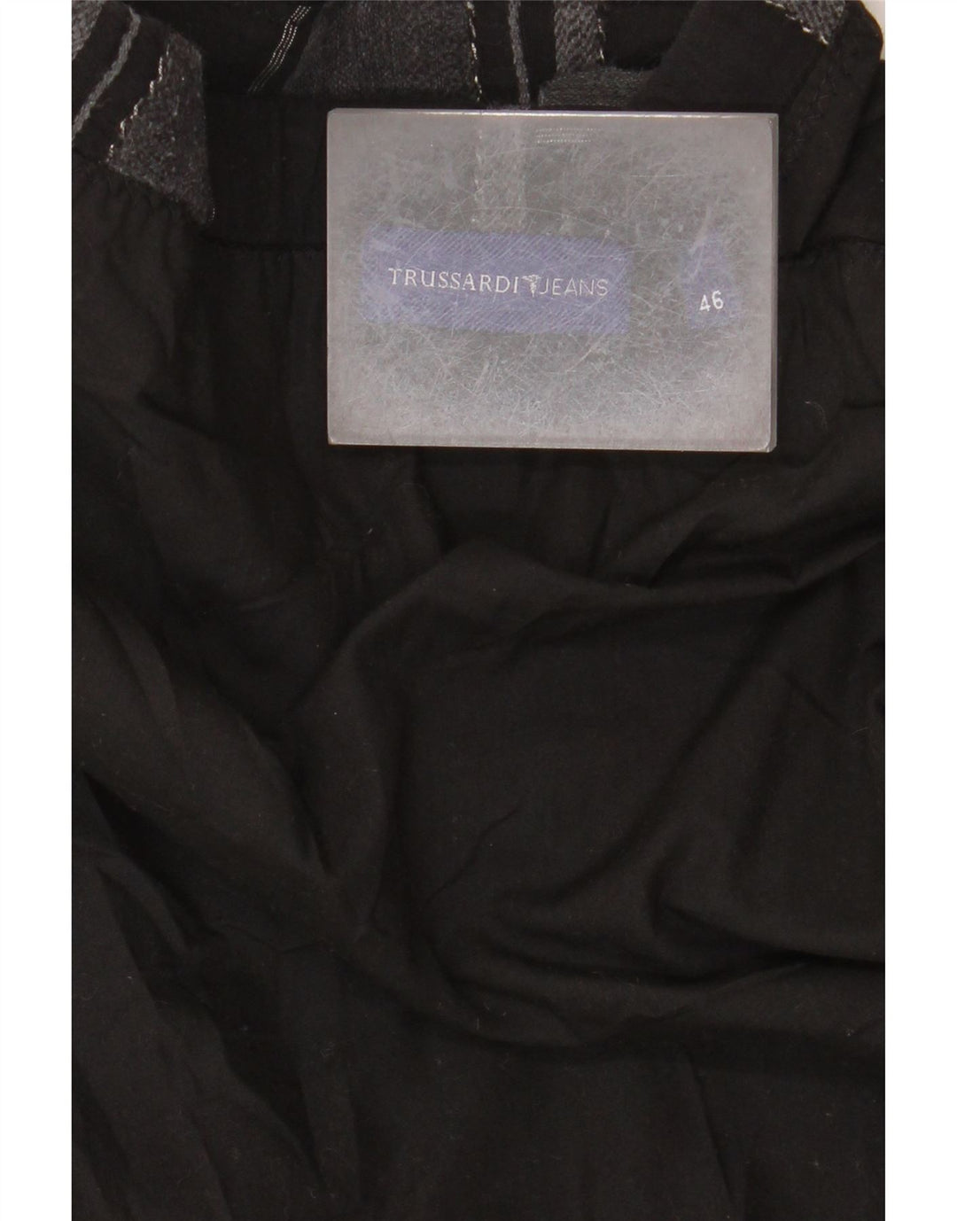 TRUSSARDI Fusta A-Line Femei IT 46 Large W32 Black Dunge