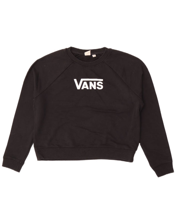 Pulover cu grafic pentru femei Vans UK 14 Bumbac mediu negru