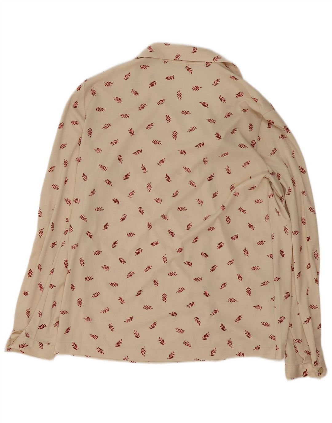 Cămașă vintage pentru femei UK 16 mare Bej Floral