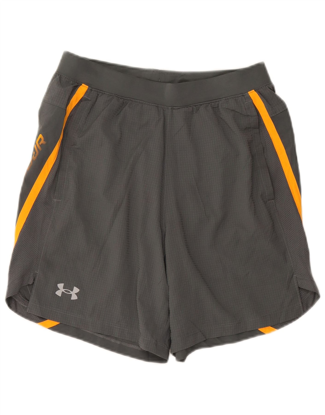 Pantaloni scurți sport grafic Under Armour pentru bărbați, gri mediu