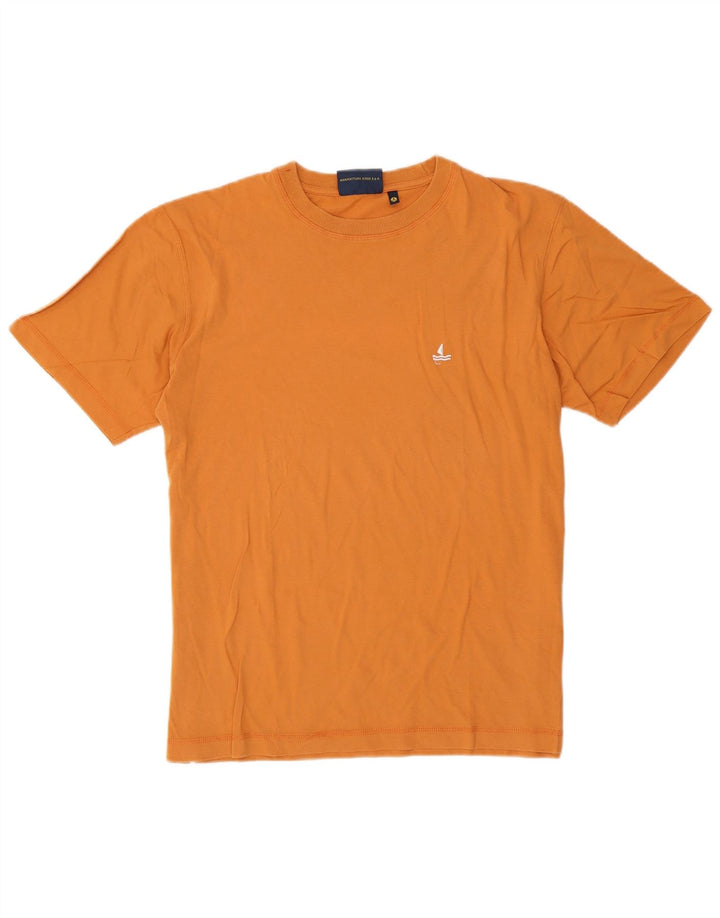 Tricou pentru bărbați Navigare Top Bumbac portocaliu mediu