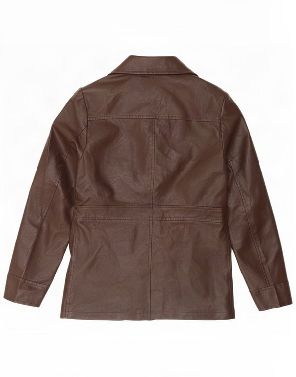 Jachetă Blazer pentru femei Urban Outfitters cu 3 nasturi UK 10 Maro mic