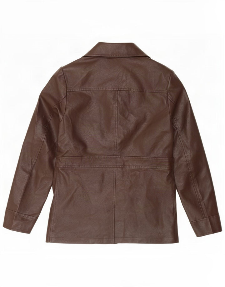 Jachetă Blazer pentru femei Urban Outfitters cu 3 nasturi UK 10 Maro mic