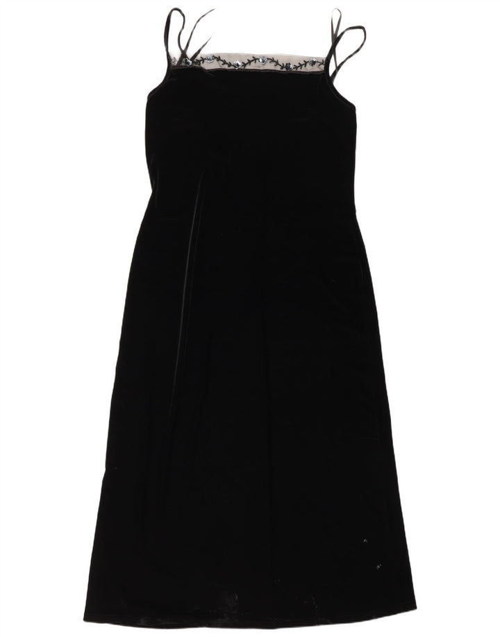 Rochie maxi fără mâneci pentru femei Opera By Richards UK 16 Poliester negru mare