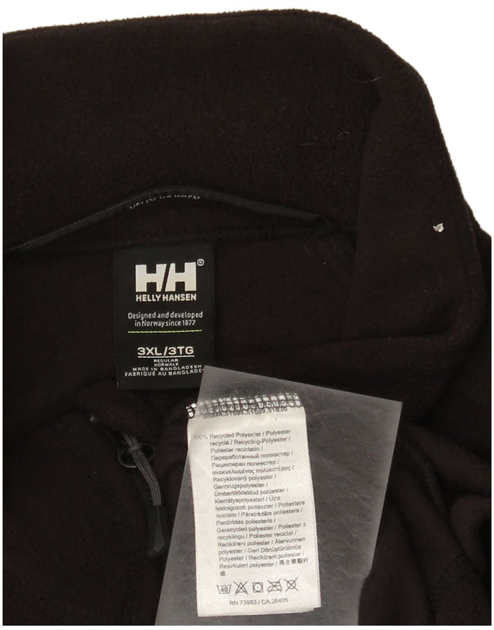 Jumper Helly Hansen pentru bărbați, cu fermoar și gât, din lână, poliester negru 3XL