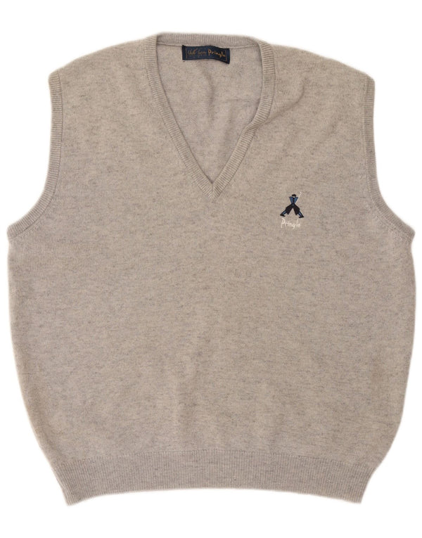 Pringle Mens Vest Tank Top XL Lână gri