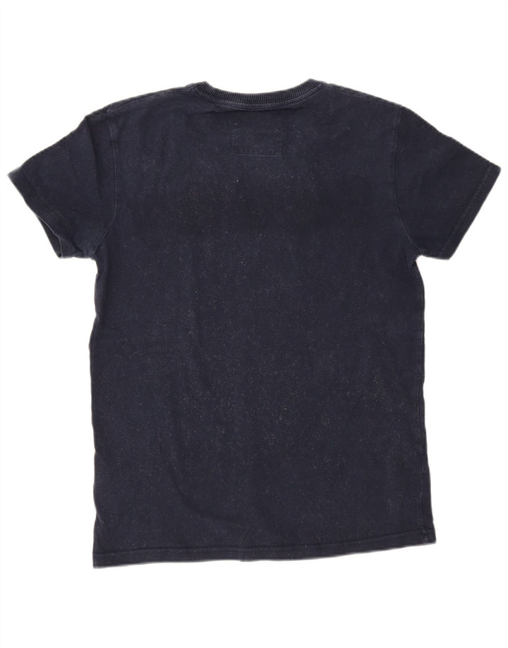 Tricou grafic pentru bărbați Superdry Top mediu din bumbac bleumarin