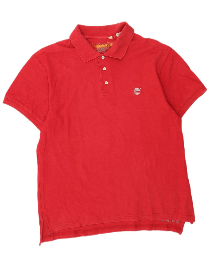 Tricou polo pentru bărbați Timberland, bumbac roșu mare