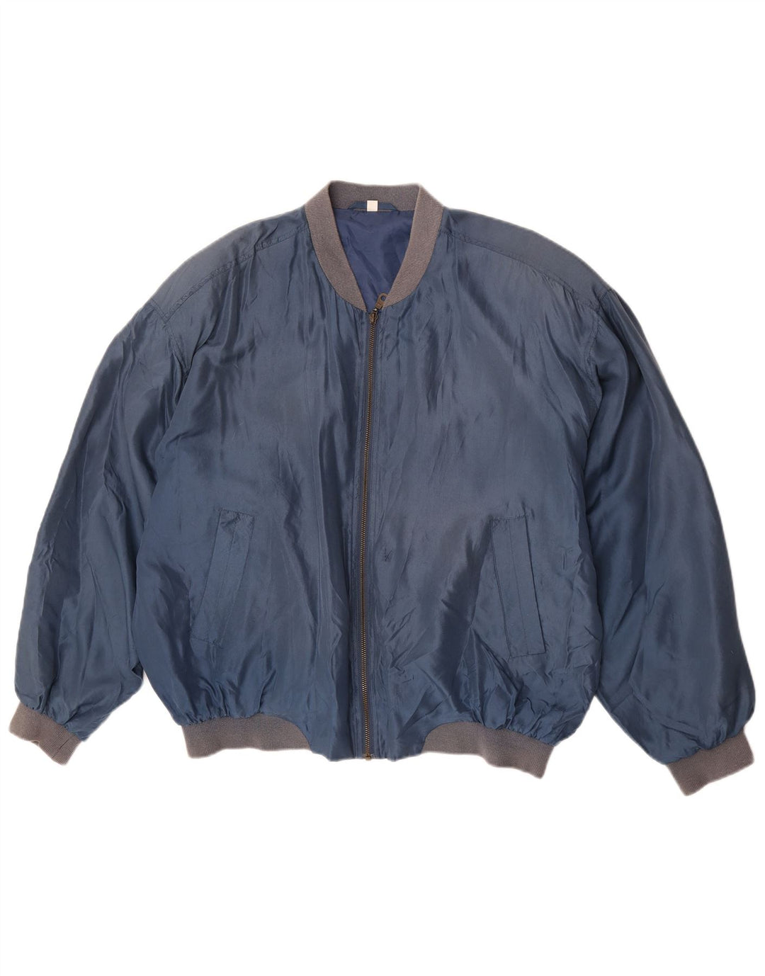 Bomber Vintage pentru bărbați UK 42 XL Blue Silk
