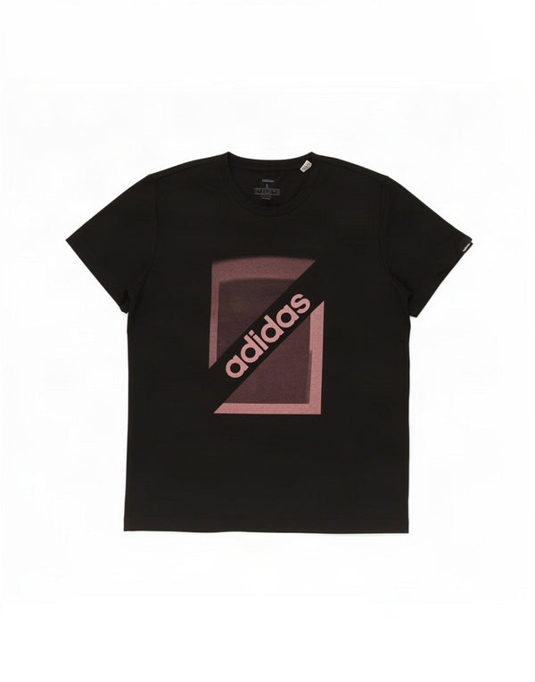 Tricou grafic Adidas pentru femei Top UK 16/18 mare, negru, bumbac