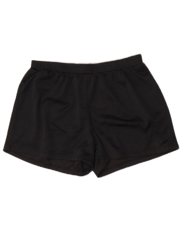 Pantaloni scurți sport Champion pentru femei UK 12 Poliester mediu negru