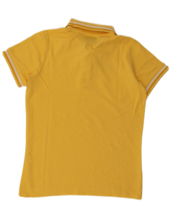 Tricou polo Kappa pentru femei UK 14, mare, cu dungi galbene