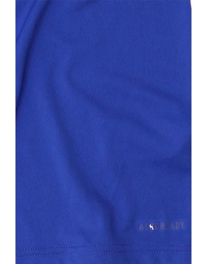 Tricou pentru bărbați Adidas Aeroready Top mic, albastru, poliester color bloc