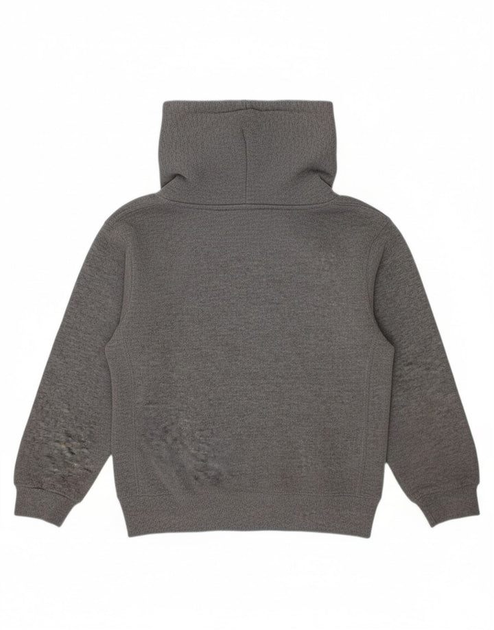 RUSSELL ATHLETIC Boys Hoodie Jumper 6-7 Years Small Grey Polyester