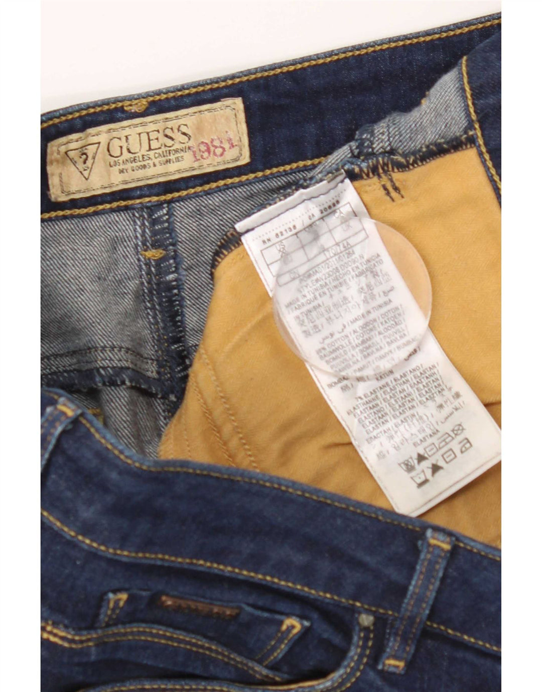Guess Mini Fusta Denim W29 Bumbac Albastru Mediu