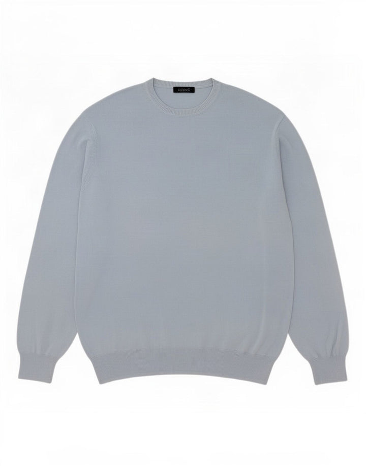 Pulover pentru bărbați Zara, cu gât crew, XL, albastru
