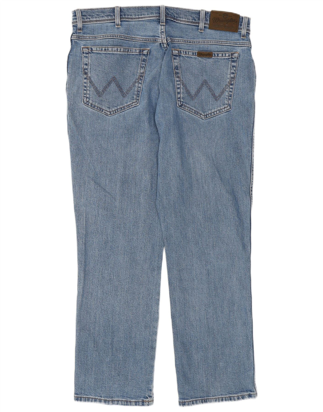 Blugi drepți Wrangler pentru bărbați, cu ajustare normală, W36 L30, bumbac albastru