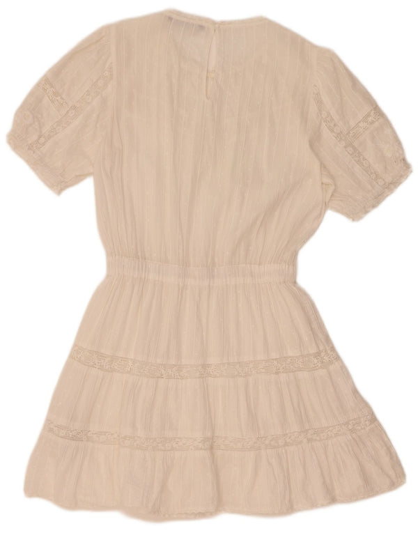 Rochie pentru femei Zara UK 10 Bumbac alb mic