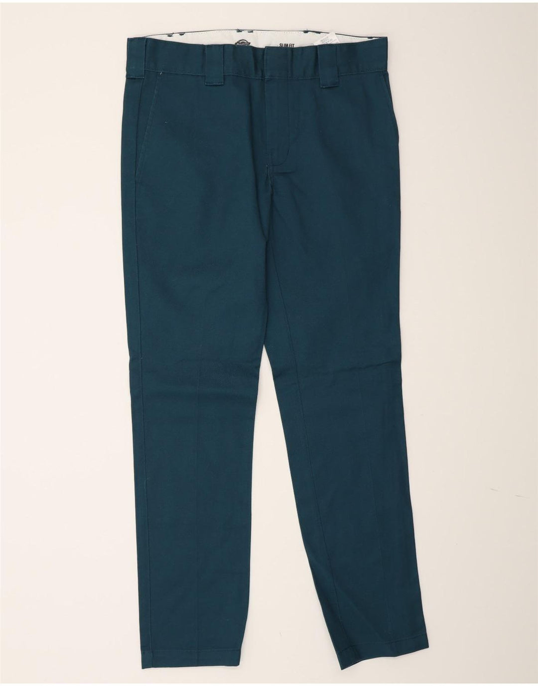 Pantaloni chino slim pentru bărbați Dickies L32 L32 poliester albastru