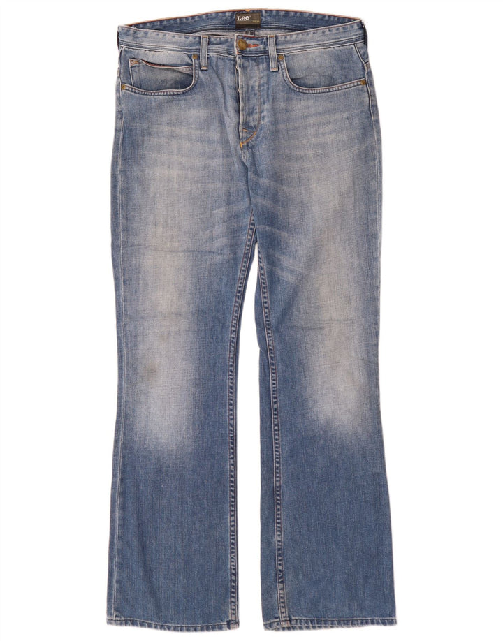 Blugi pentru bărbați Lee Elton Bootcut W31 L32 Bumbac albastru