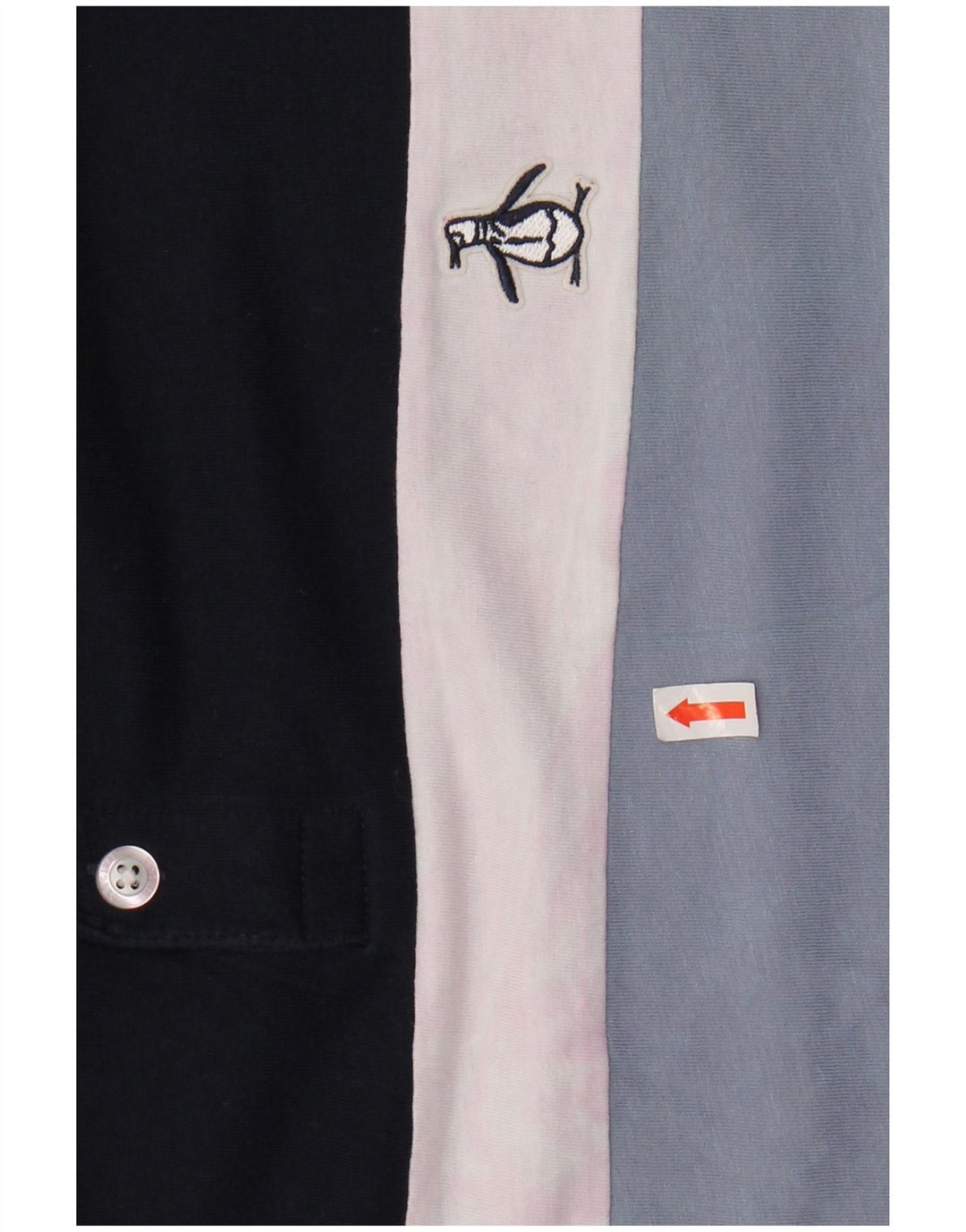 PENGUIN Cămașă polo pentru bărbați XL, bumbac cu dungi albastru bleumarin