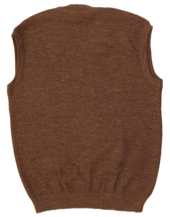 Strickmoden Vestă bărbați Tank Top EU 54 XL Lână maro