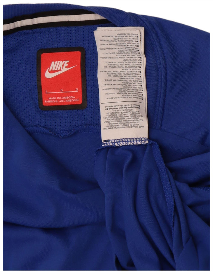 Tricou pentru bărbați Nike Top mare, albastru, poliester color bloc