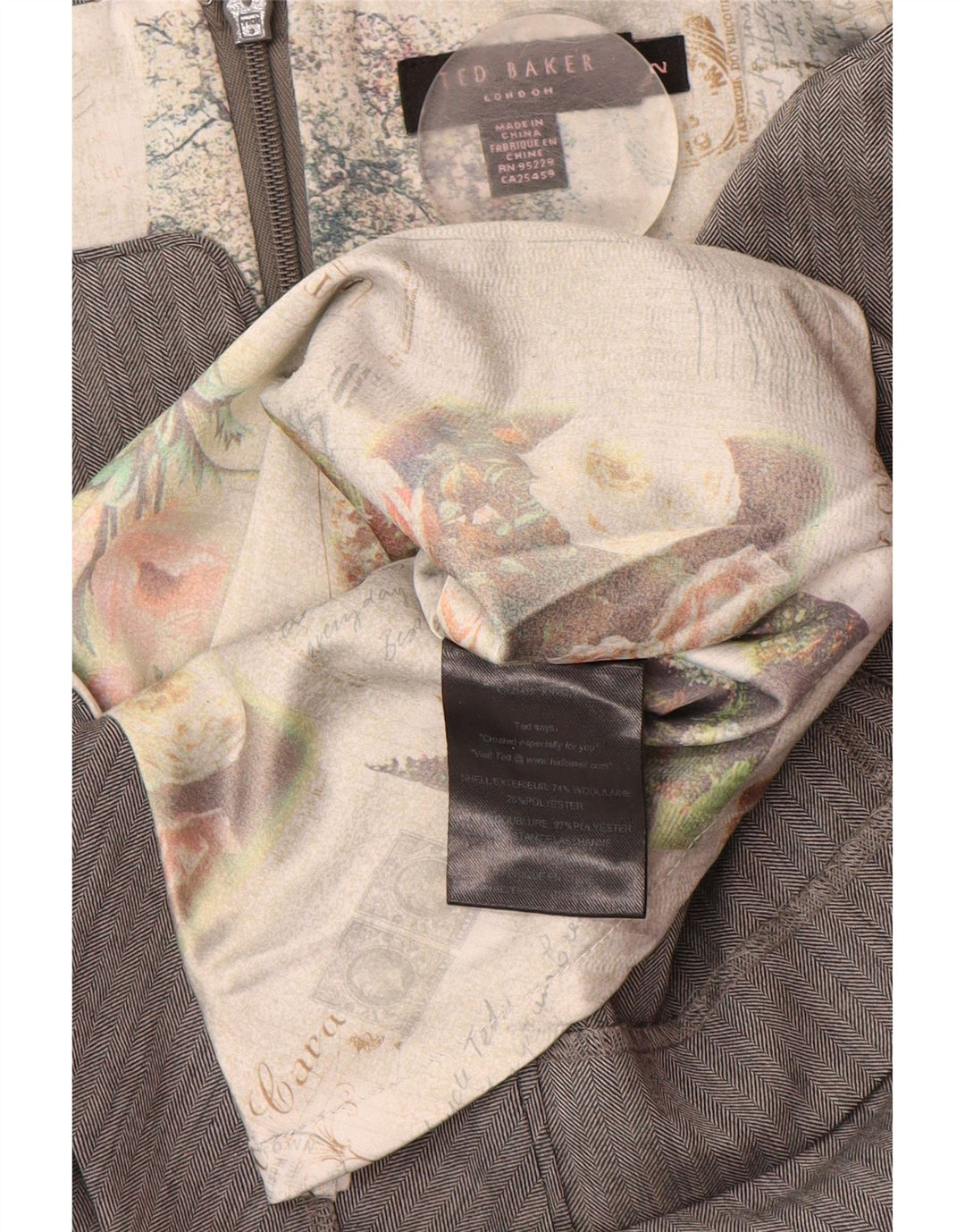 Rochie TED BAKER, pentru femei, fără mâneci, mărimea 2, gri, oase mici