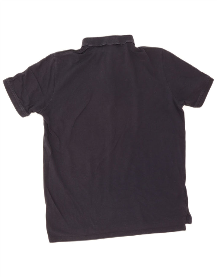 Cămașă polo pentru bărbați Hugo Boss mare din bumbac bleumarin