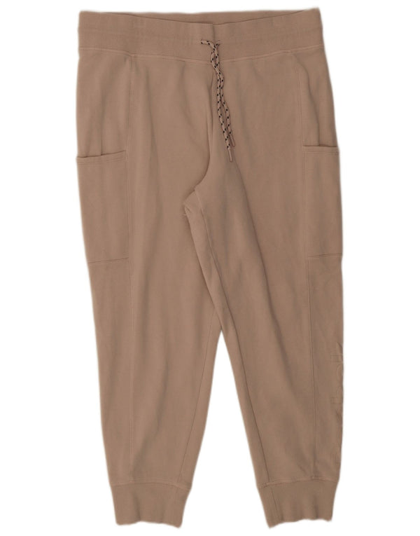 Pantaloni de trening grafic pentru femei Reebok Pantaloni de jogging UK 18 XL bumbac bej