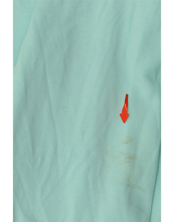 Pulover cu glugă cu grafic ELLESSE pentru bărbați XL, bumbac color-bloc turcoaz