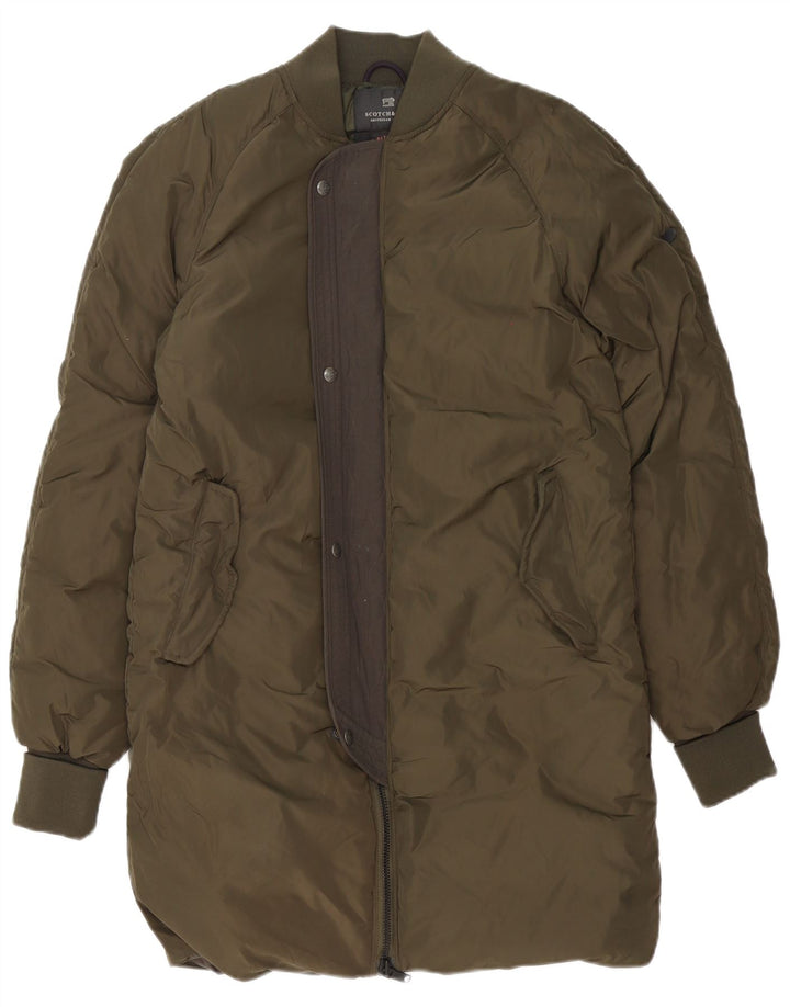 Palton căptușit pentru femei Scotch & Soda UK 38 verde mediu