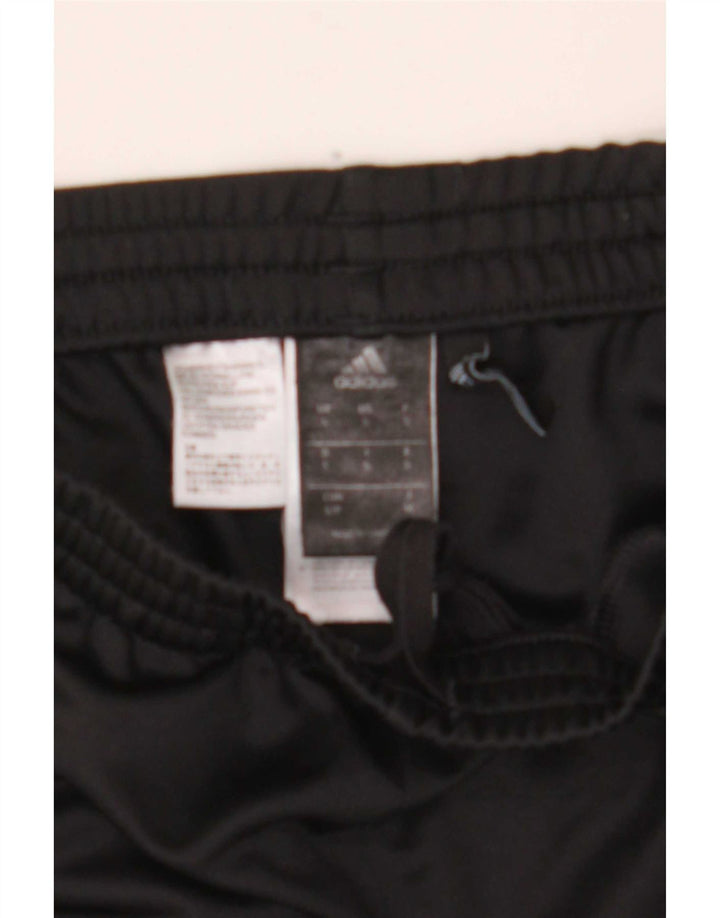 Pantaloni de trening Adidas Climalite pentru bărbați, poliester negru mic