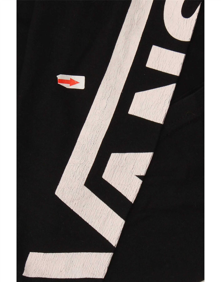 Top grafic Vans cu mânecă lungă XL, bumbac negru