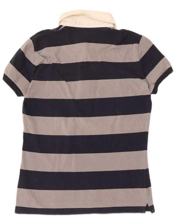 Tricou polo Henry Cottons pentru femei IT 48 XL bumbac cu dungi gri