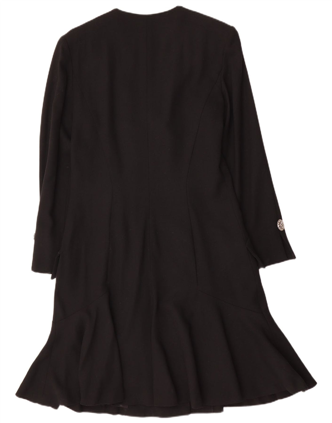 Rochie cămașă cu mânecă lungă pentru femei Soprano UK 14 Lână neagră medie