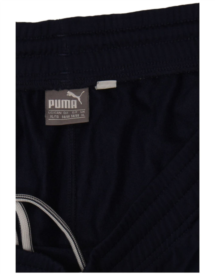 PUMA Mens Sport Shorts XL  Navy Blue Colourblock Polyester