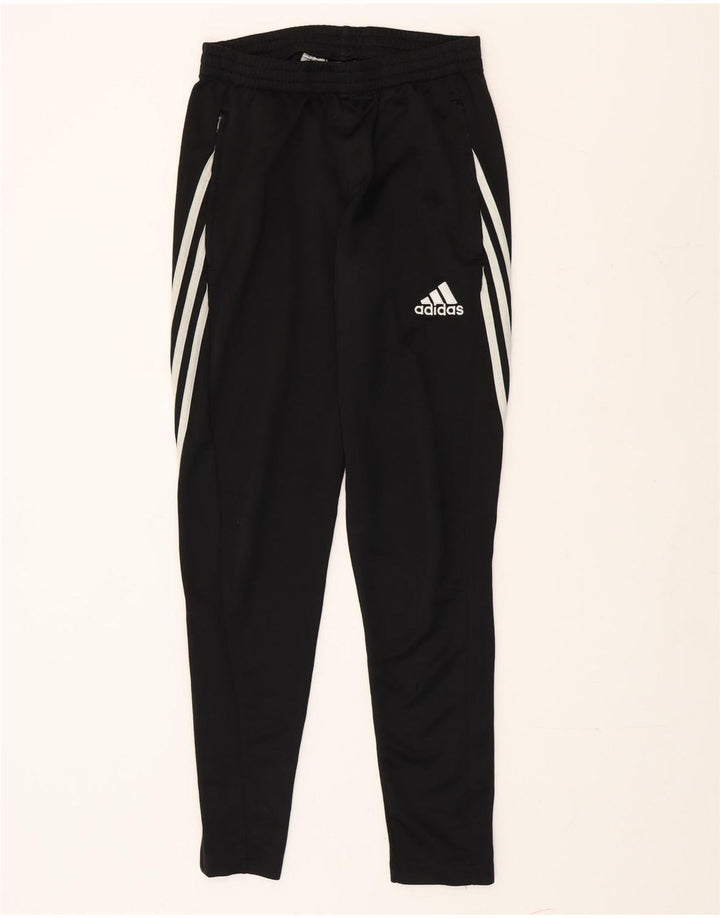 Pantaloni de trening Adidas Climalite pentru bărbați, poliester negru mic