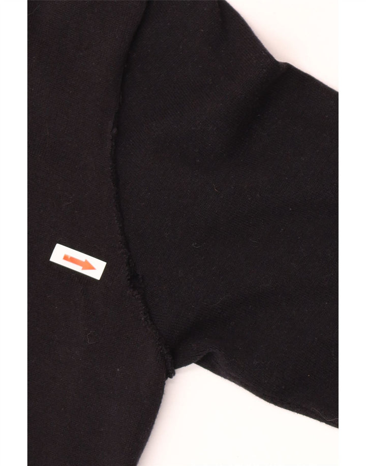 Pulover cardigan pentru bărbați Zara, mare, negru, bumbac